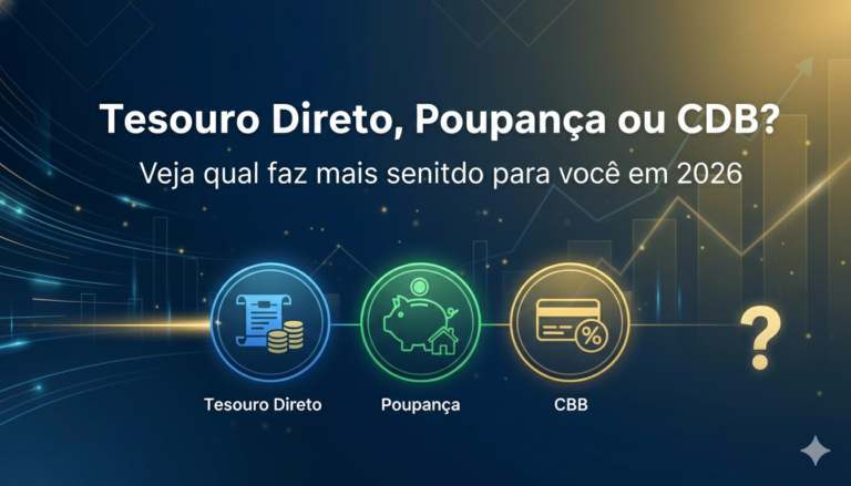 Tesouro Direto, Poupança ou CDB